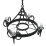 黑色沙漠 銀鈴鐺工坊牌吊燈(白色)