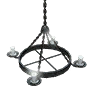 黑色沙漠 錫裝飾的蜜蠟吊燈(白色)