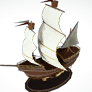 黑色沙漠 皮托瑪利亞帆船模型