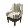 黑色沙漠羊毛裝飾椅子